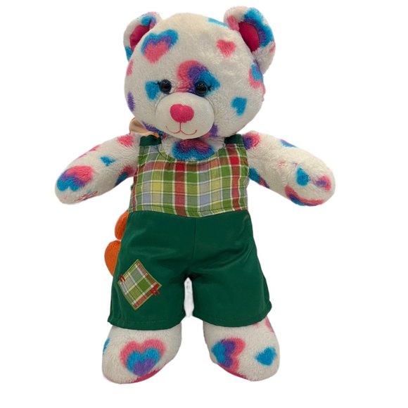 Build A Bear Workshop Outfit Gingerbread Boy Green Gingham Plaid Romper Dress Up - Picture 2 of 8